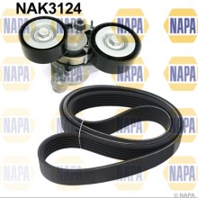 V-ribbed Belt Set NAPA NAK3124 OE Ref 030145933AC