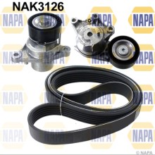 V-ribbed Belt Set NAPA NAK3126 OE Ref 1613255380