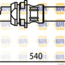 Brake Hose NAPA NBH1002 OE Ref 6Q0611701A