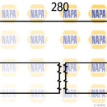 Brake Hose NAPA NBH1027 OE Ref 4806E3