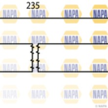Brake Hose NAPA NBH1045 OE Ref 9008094133