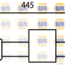 Brake Hose NAPA NBH1053 OE Ref 13194247