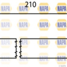 Brake Hose NAPA NBH1093 OE Ref 4806A1