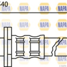 Brake Hose NAPA NBH1116 OE Ref 9008094204