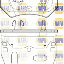 Brake Pad Set NAPA NBP1914 OE Ref 80A698151B