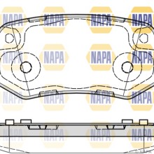 Brake Pad Set NAPA NBP1922 OE Ref 2413374