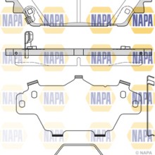 Brake Pad Set NAPA NBP1925 OE Ref BCYA3328ZA