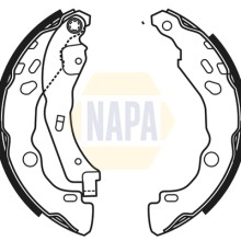 Brake Shoe Set NAPA NBS1050 OE Ref 1606631180