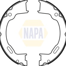 Parking Brake Shoe Set NAPA NBS5028 OE Ref 05093390AA