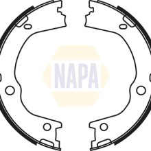 Parking Brake Shoe Set NAPA NBS5049 OE Ref 4833A34010