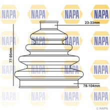 Drive Shaft Bellow NAPA NCB1001 NAPA