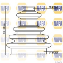 Drive Shaft Bellow NAPA NCB1002 NAPA