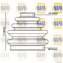 Drive Shaft Bellow NAPA NCB1005 NAPA