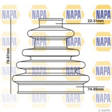 Drive Shaft Bellow NAPA NCB1006 NAPA