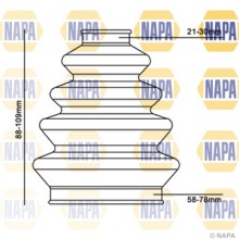 Drive Shaft Bellow NAPA NCB1008 NAPA