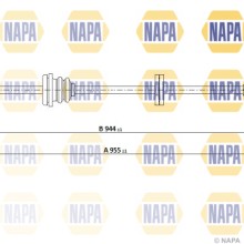 Speedometer Cable NAPA NCM5016 OE Ref 6U0957785