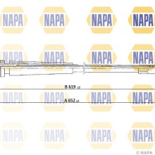 Speedometer Cable NAPA NCM5021 OE Ref 95496646