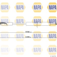 Speedometer Cable NAPA NCM5029 OE Ref 96142943