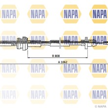 Accelerator Cable NAPA NCP4002 OE Ref 171721555T
