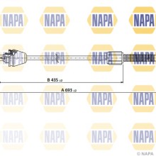 Accelerator Cable NAPA NCP4004 OE Ref 7700416622