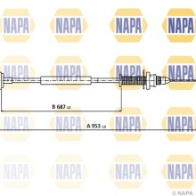 Accelerator Cable NAPA NCP4012 OE Ref 182013208R