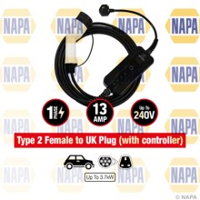 Electric Vehicle Charging Cable NAPA NEC103