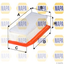 Air Filter NAPA NFA1542 OE Ref 1654600Q3H