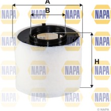 Air Filter NAPA NFA1565 OE Ref 8W0133843