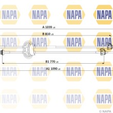 Cable Pull (MT) NAPA NGC3002 OE Ref 2444CR