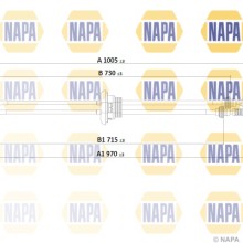 Cable Pull (MT) NAPA NGC3018 OE Ref 1496246080