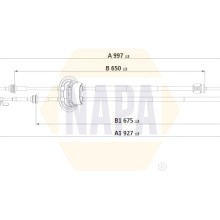 Cable Pull (MT) NAPA NGC3034 OE Ref 2444CF