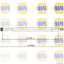 Handbrake Cable NAPA NPC1111 OE Ref 4745K1