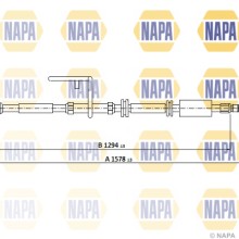 Handbrake Cable NAPA NPC1119 OE Ref LR001032