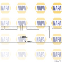 Handbrake Cable NAPA NPC1149 OE Ref 364000005R