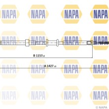 Handbrake Cable NAPA NPC1151 OE Ref 51900393