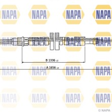 Handbrake Cable NAPA NPC1157 OE Ref 474597