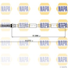 Handbrake Cable NAPA NPC1165 OE Ref 474555