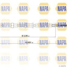 Handbrake Cable NAPA NPC1815 OE Ref 51787260