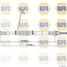 Handbrake Cable NAPA NPC1821 OE Ref 4120677