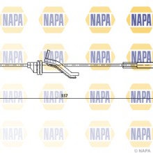 Handbrake Cable NAPA NPC1845 OE Ref 1321246