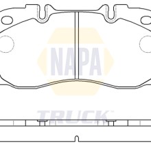 Brake Pad Set NAPA NTBP291221 OE Ref 1906416