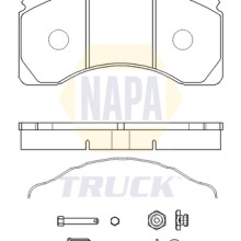 Brake Pad Set NAPA NTBP291241K OE Ref MDP5076