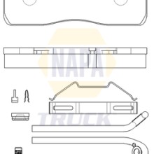 Brake Pad Set NAPA NTBP293131K OE Ref 1628064
