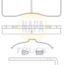 Brake Pad Set NAPA NTBP293151K