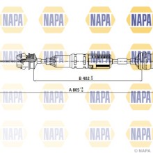 Clutch Control Cable Pull NAPA NTC2024 OE Ref 2150N1