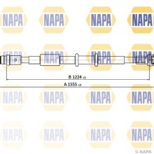 Handbrake Cable NAPA NTC2115 OE Ref 364006372R