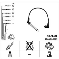 Ignition Cable Kit NGK 0804 OE Ref 16 12 651