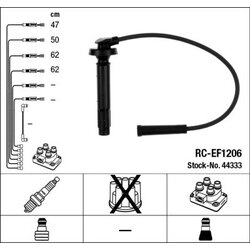Ignition Cable Kit NGK 44333 OE Ref 22451-AA730