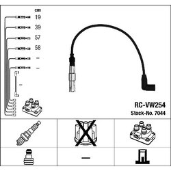 Ignition Cable Kit NGK 7044 OE Ref 06A 905 409 L
