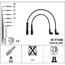 Ignition Cable Kit NGK 9262 OE Ref 46749624
